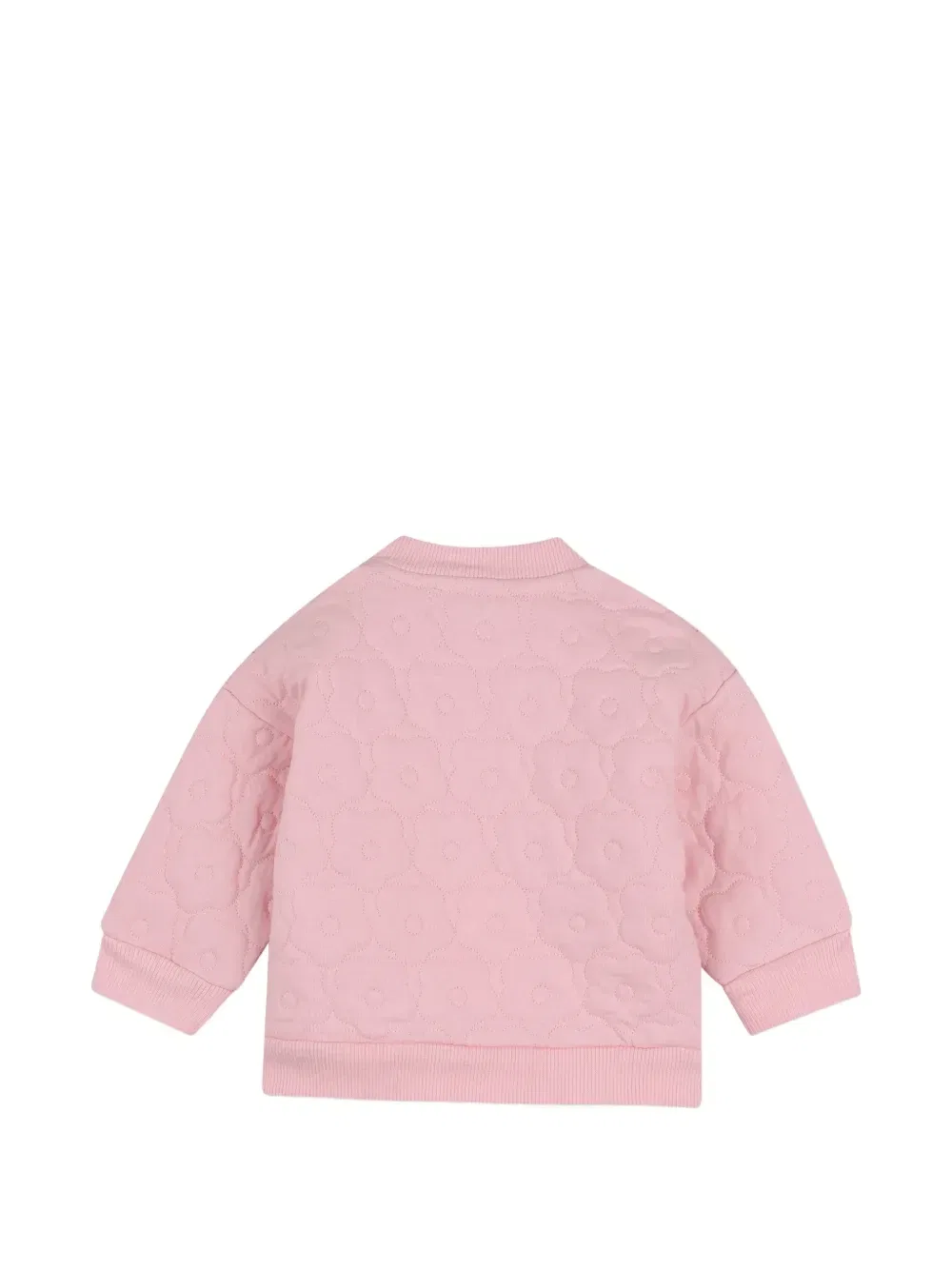 Стеганый спортивный костюм с цветочным узором Kenzo Kids, розовый — фото 4