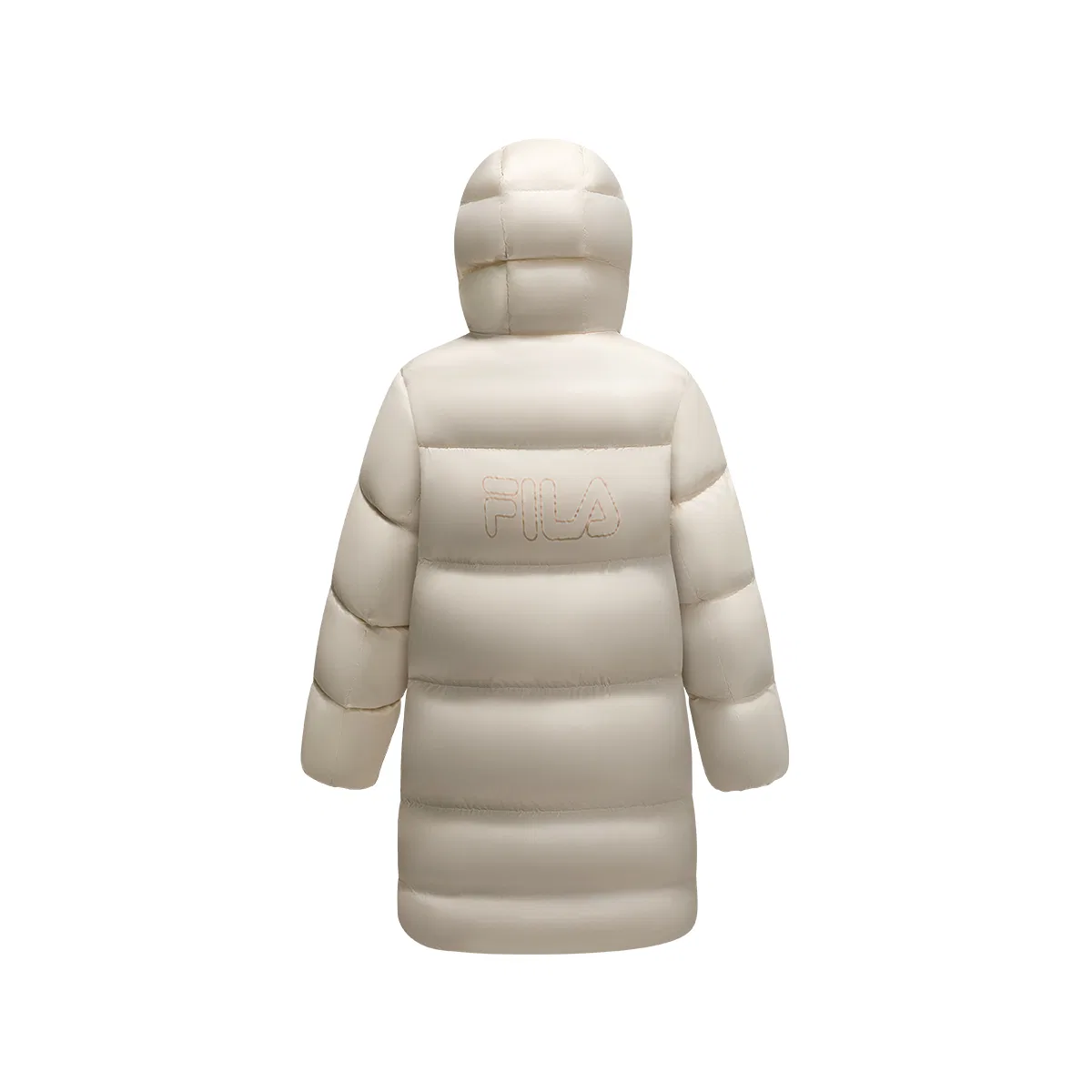 Детская куртка FILA KIDS с капюшоном, утепленная, Maltose White — фото 3