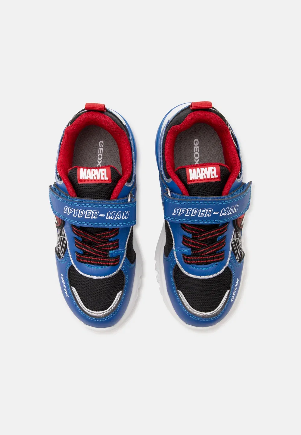 Человек-Паук, мальчик-кибердрон Marvel - кроссовки Geox, Black/Royal