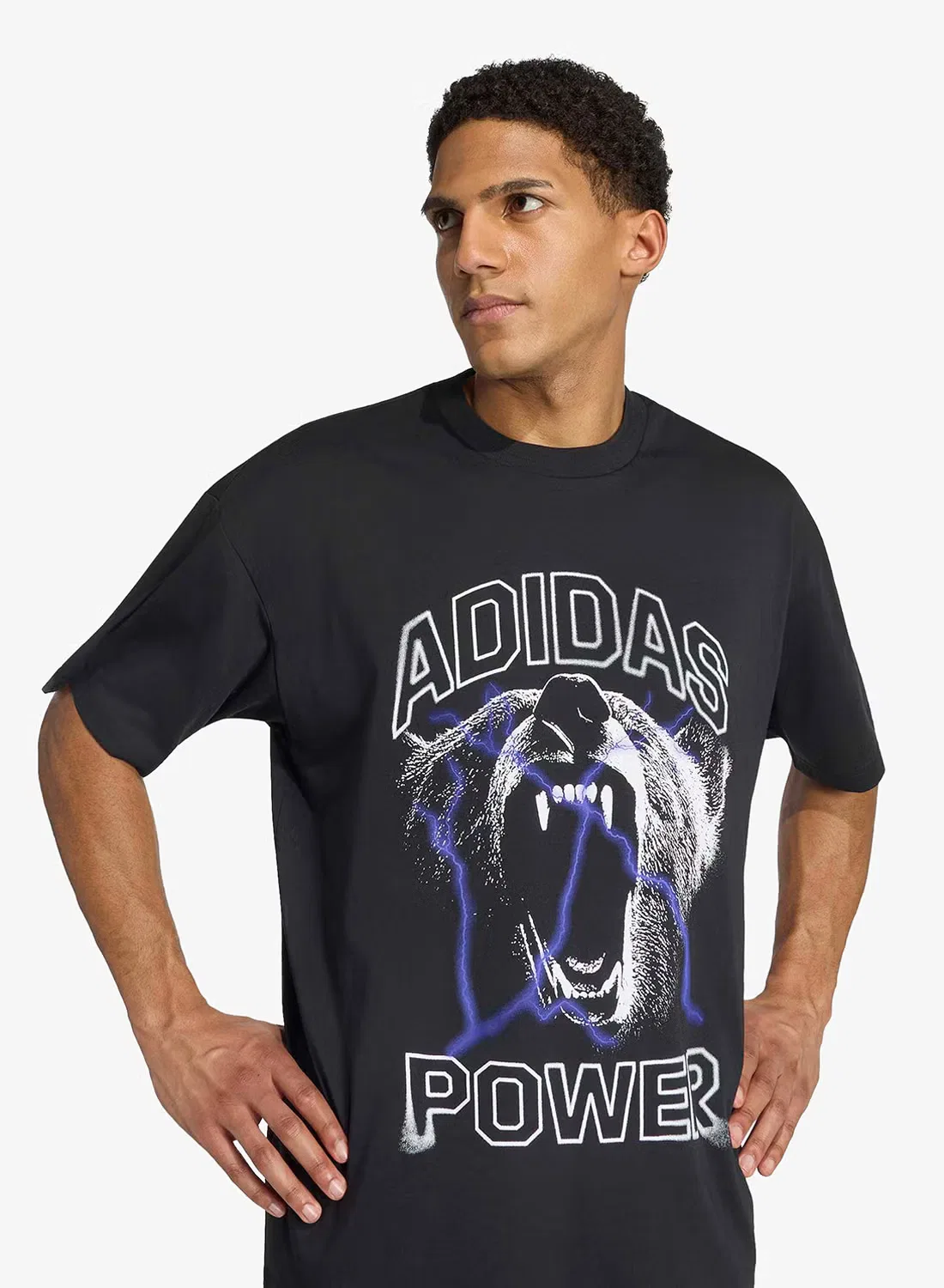 Футболка с принтом Climacool Primelift Adidas, черный — фото 3