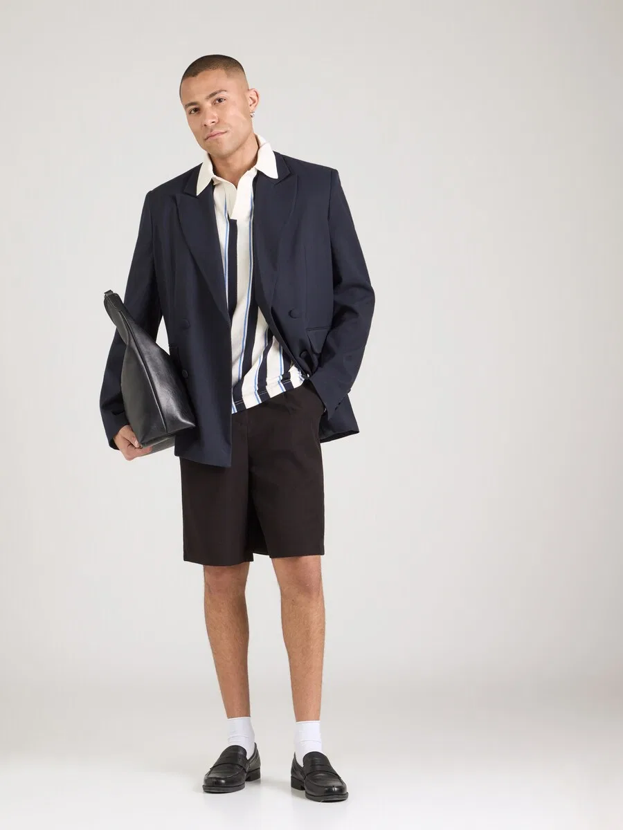 Рубашка TOMMY HILFIGER 'Relaxed Fit Stripe Crepe' белого цвета — фото 4