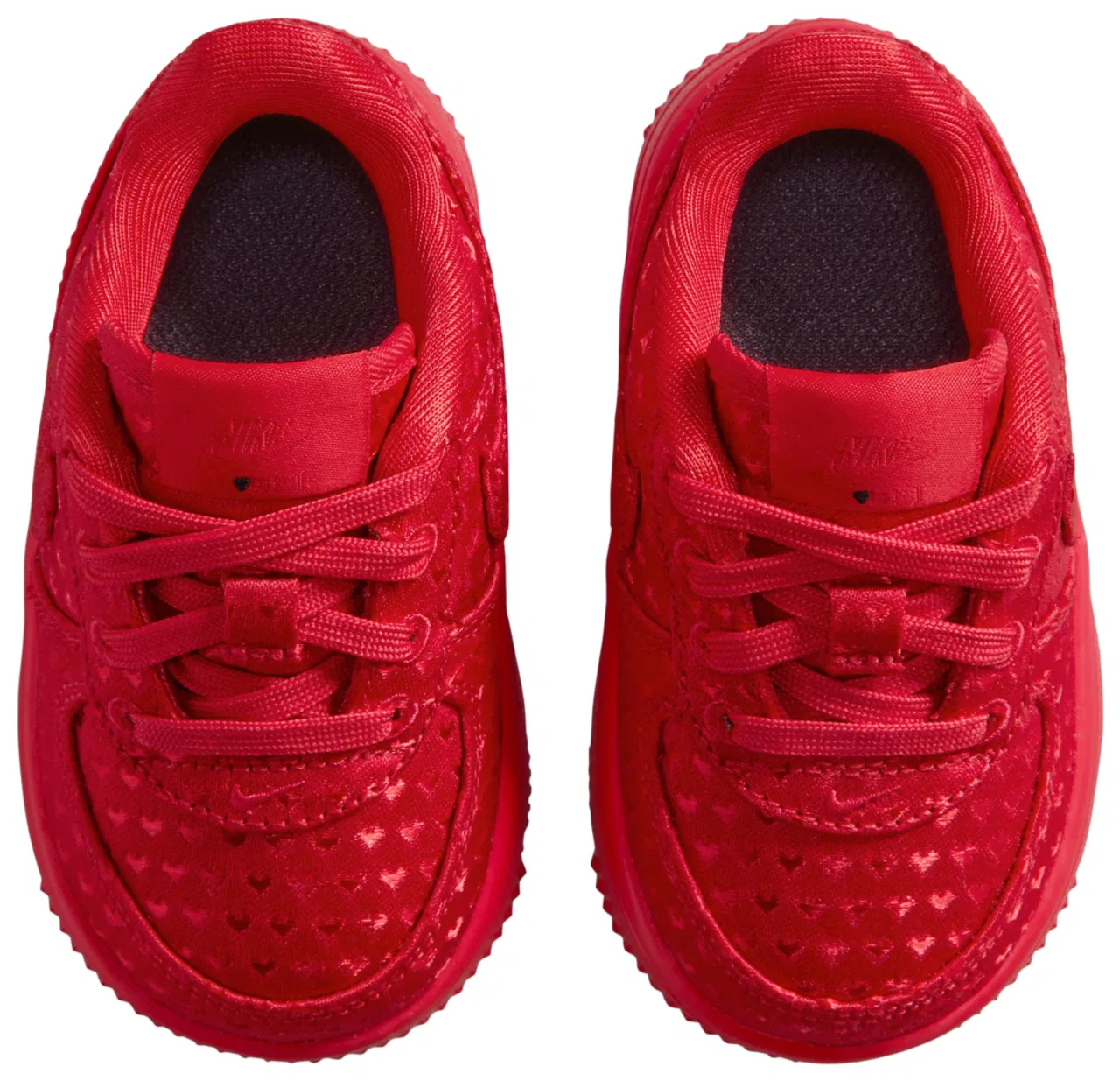 Кроссовки для мальчиков Air Force 1 VDay Nike, цвет University Red/Black — фото 4