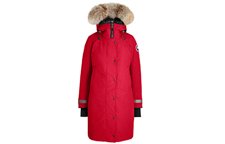 

Женский пуховик Canada Goose, красный