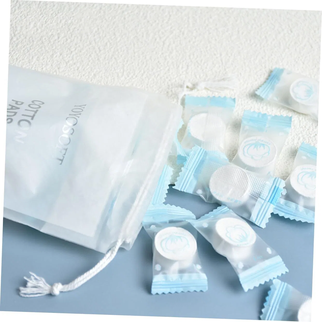 Салфетки для лица Compressed Towel, TOVINANNA, 20 шт, белые, 20x20x0.1 см — фото 4