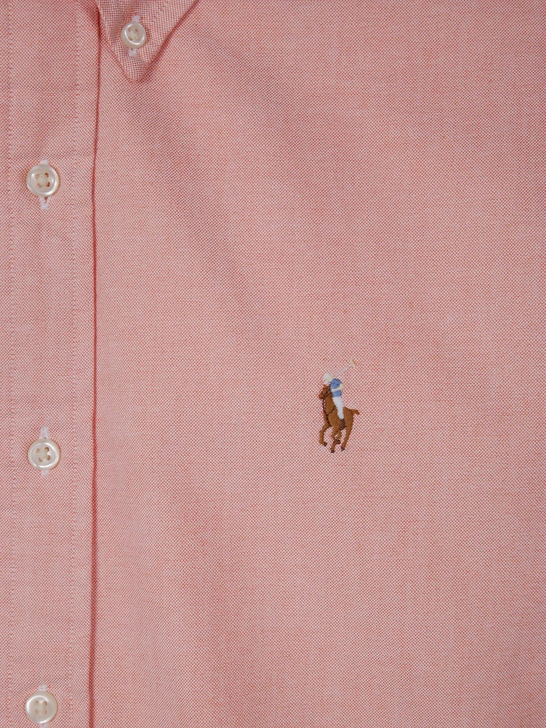 Polo Ralph Lauren Рубашка хлопковая оранжевая — фото 2