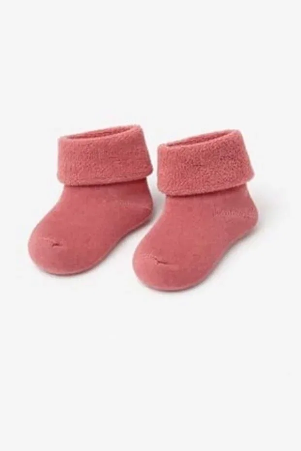 Детские носки для девочек махровые комплект 4 шт Pink Mix Bony Socks, Pink — фото 4