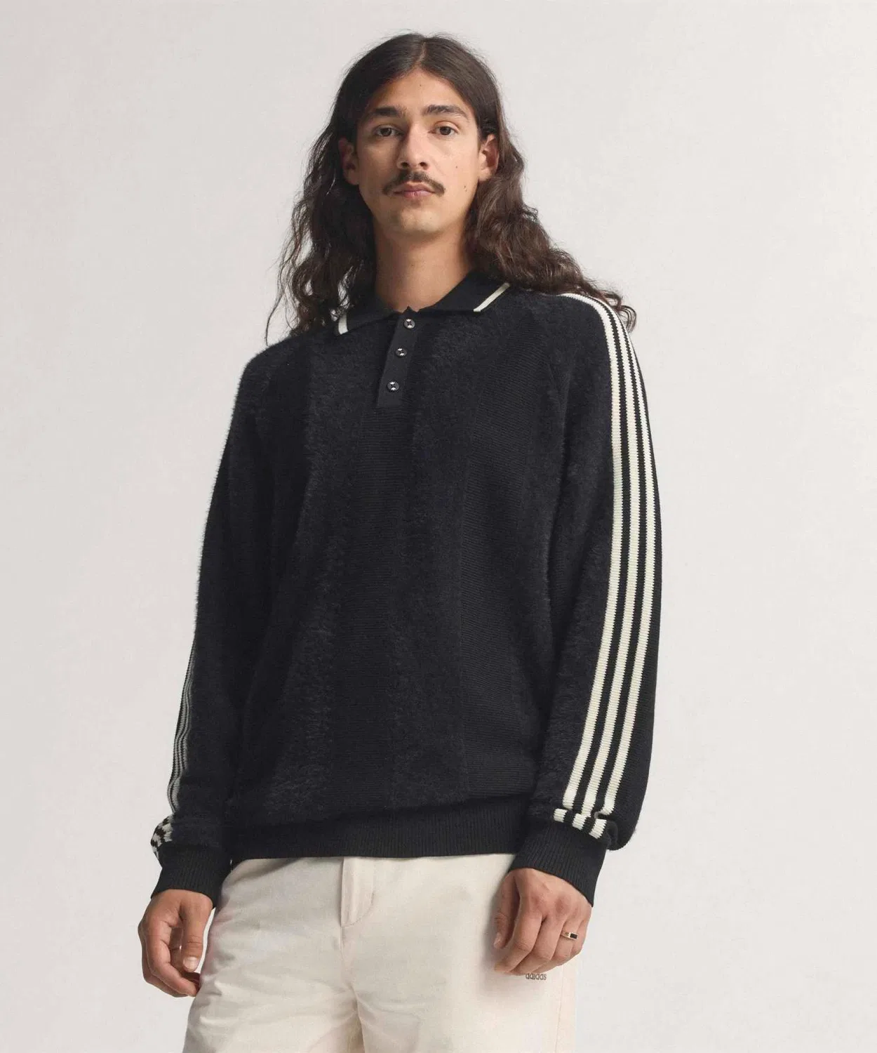 Мужское/Женское худи с длинным рукавомAdidas Originals, Black — фото 2