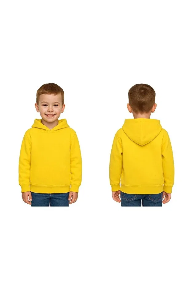 Детское худи для мальчиков Oversize Sedirli, Yellow