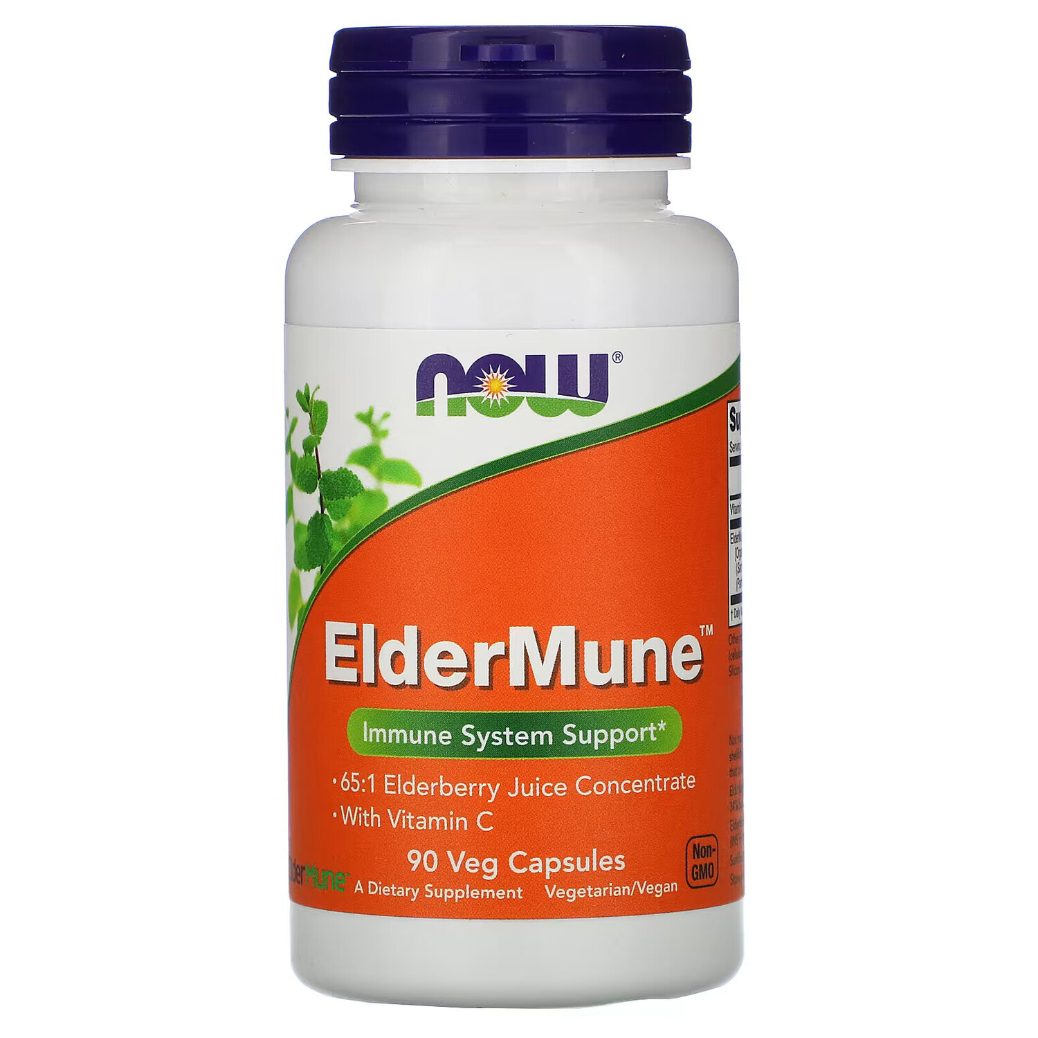 

NOW Foods, ElderMune, Поддержка иммунной системы, 90 растительных капсул