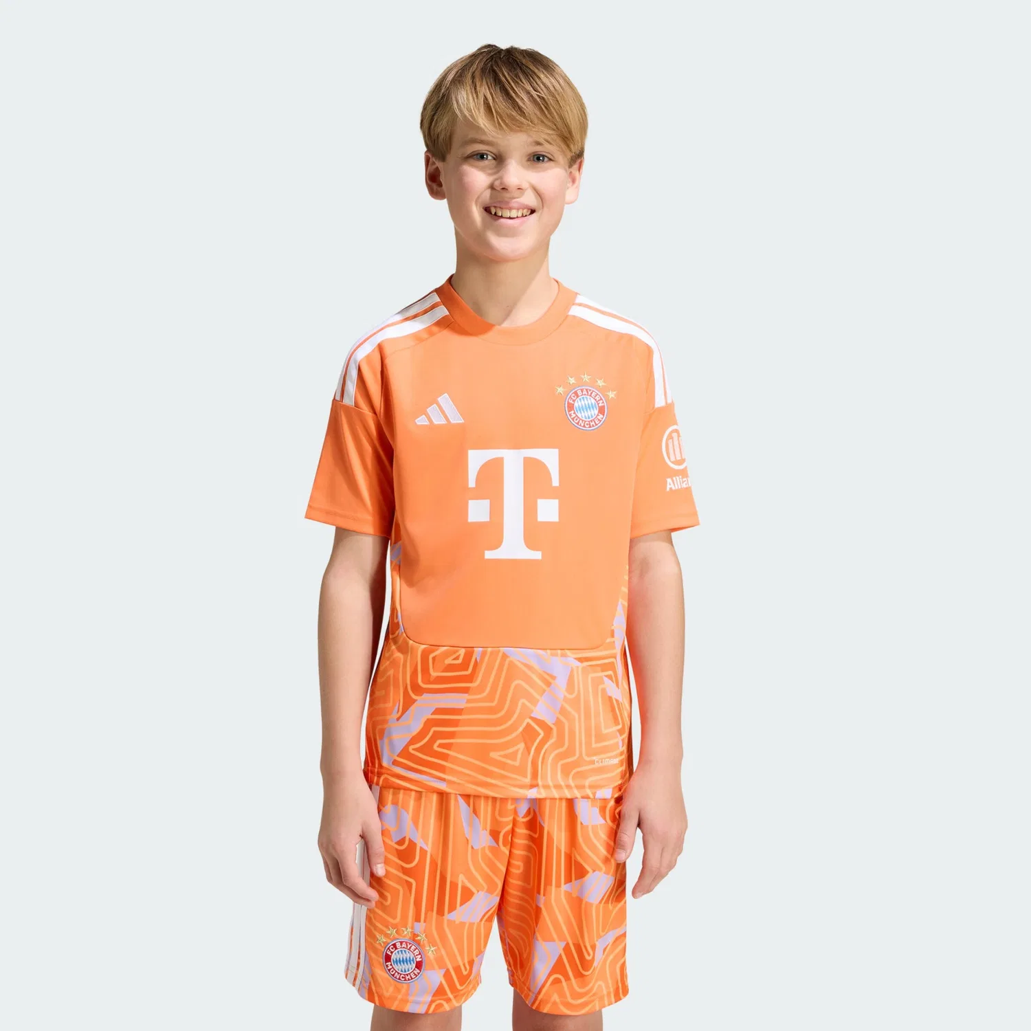 Футболка Adidas Performance Shirt FC Bayern München 26/27 оранжевого и светло-оранжевого цвета — фото 4