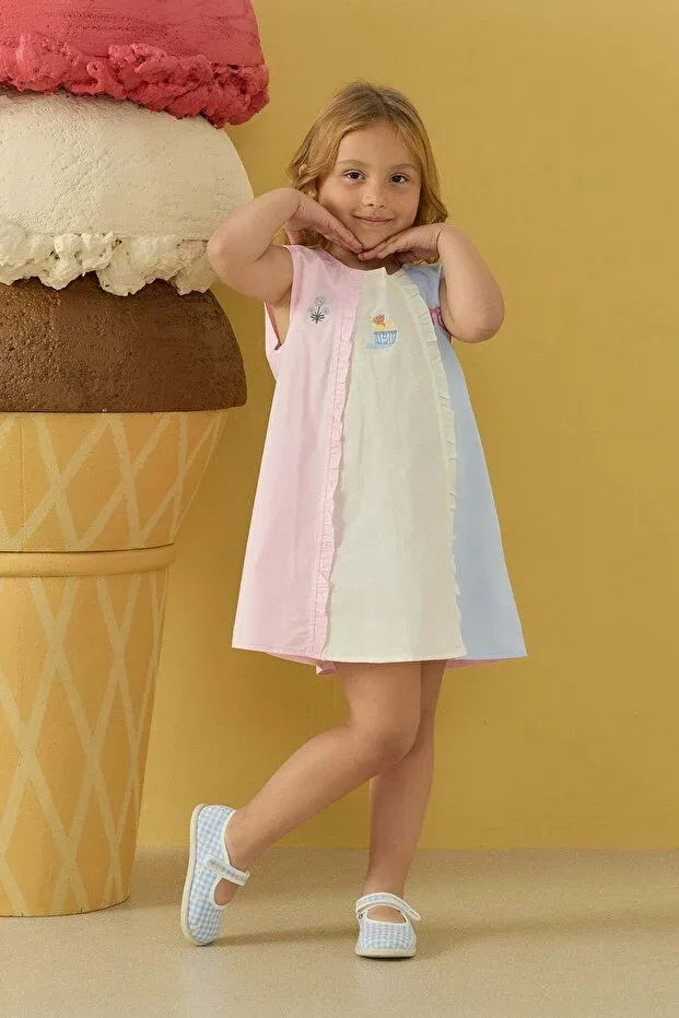 Детское платье для девочек без рукавов Gelato dress Tics, Multicolor — фото 2