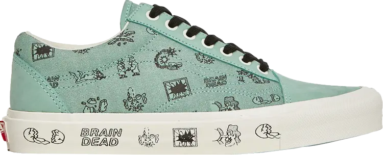 

Кеды Vans Brain Dead x Old Skool LX Granite Green, зеленый