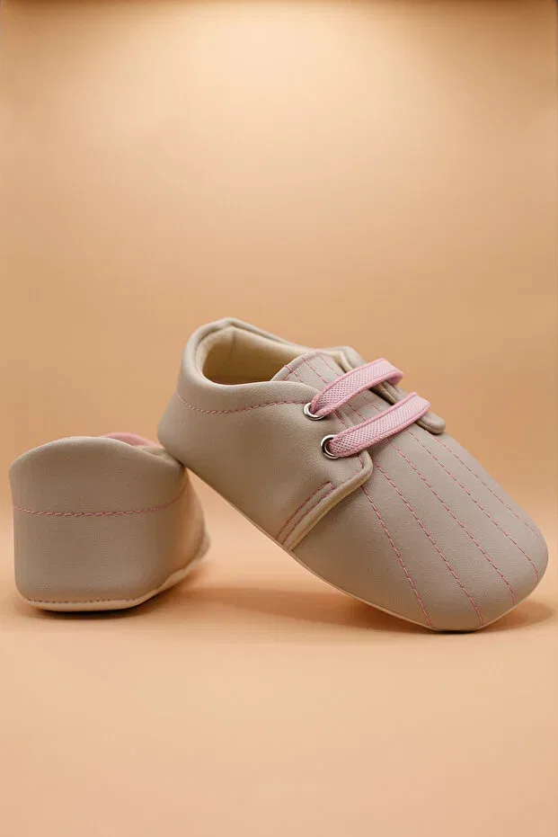 Детские туфли для девочек с эластичными шнурками Basics Bebluxbaby, Gray — фото 2