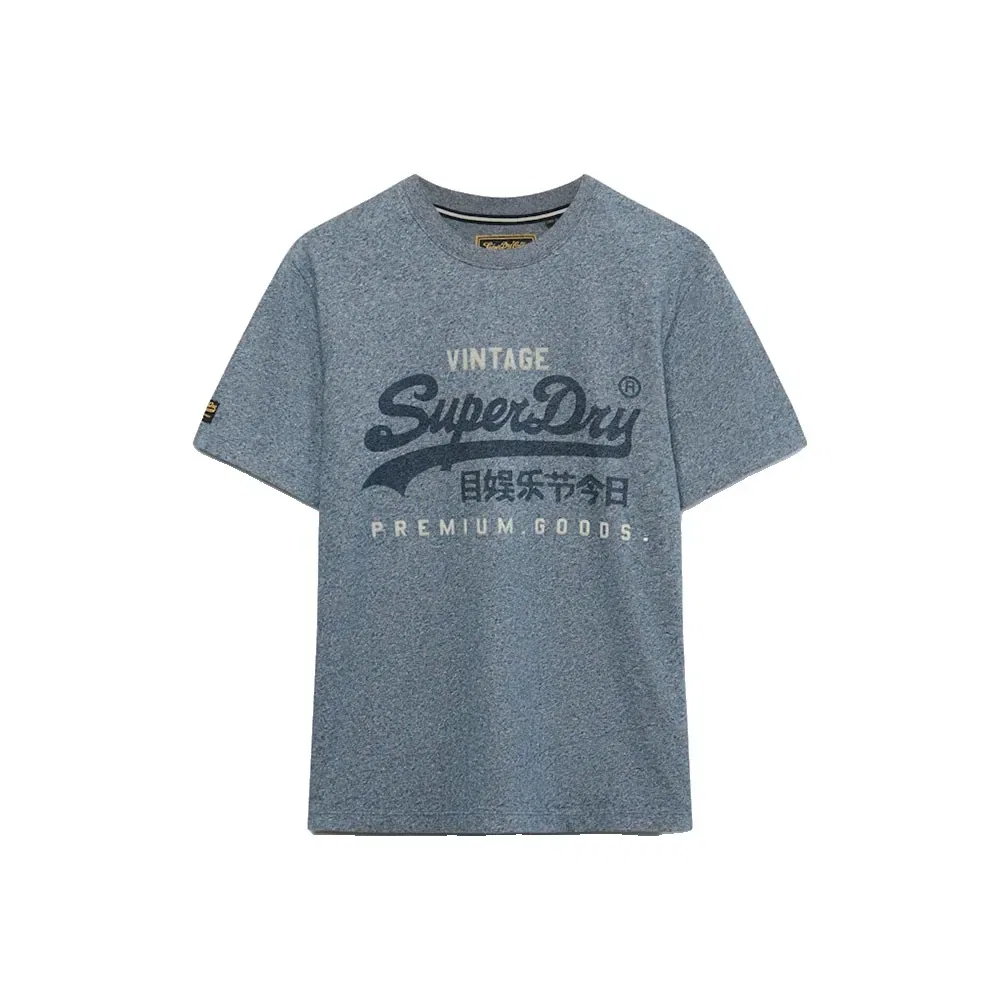 Мужская футболка с принтом Vintage Logo Heritage Superdry, Blue — фото 3