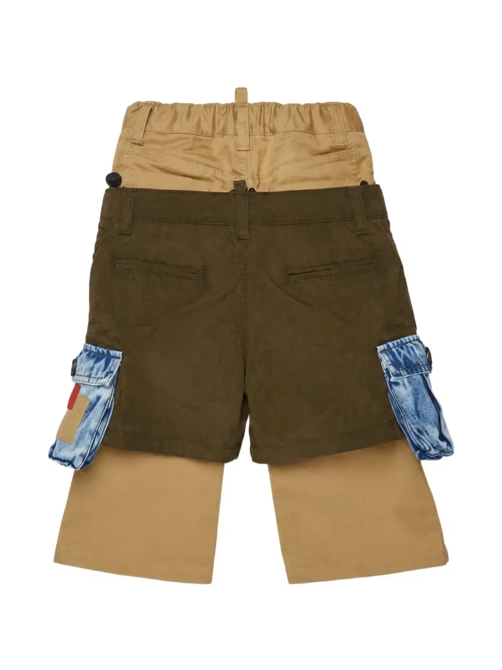 Брюки с многослойным дизайном Dsquared2 Kids, зеленый — фото 2