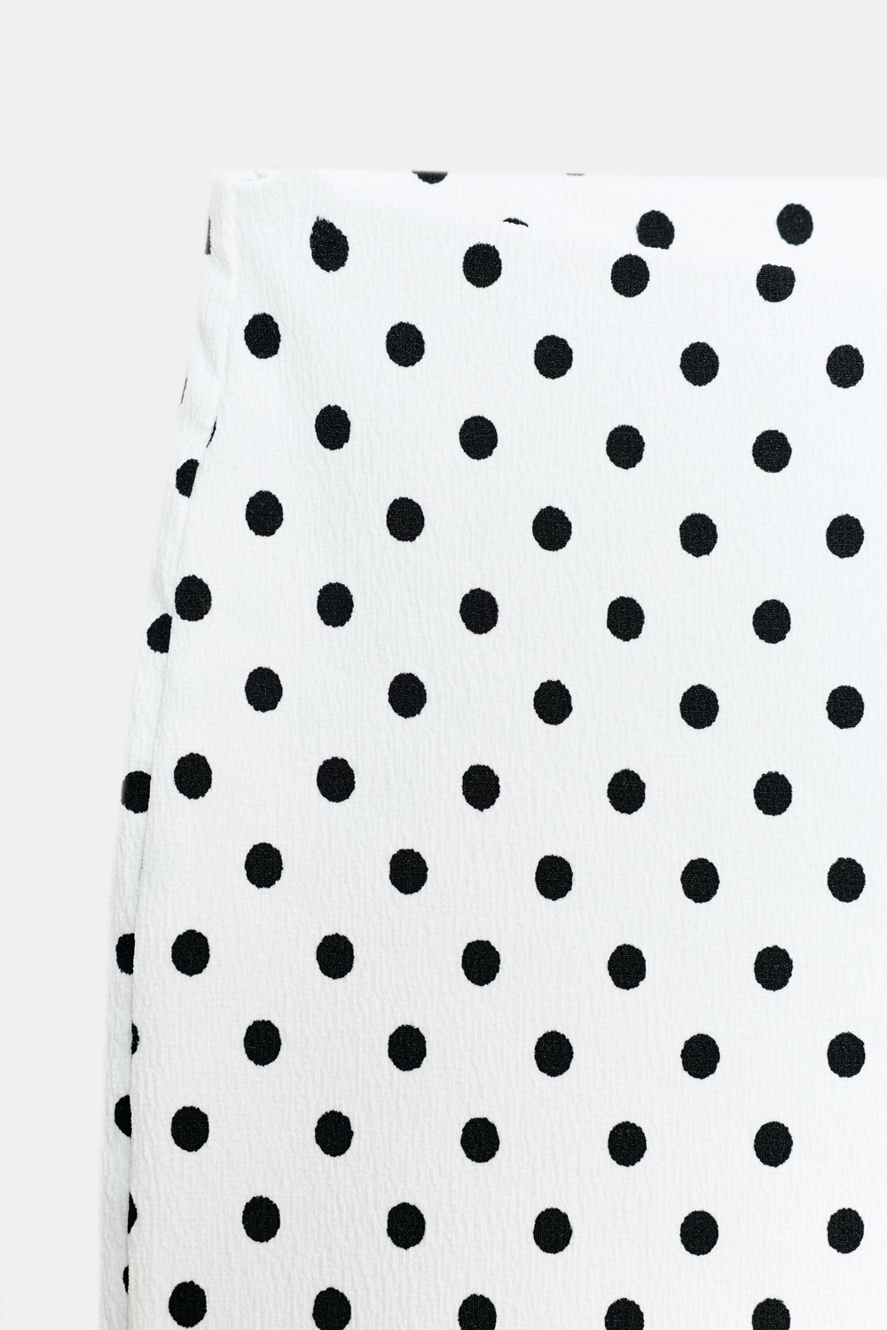 Брюки Zara Stretch Flare Dot, белый/черный — фото 3
