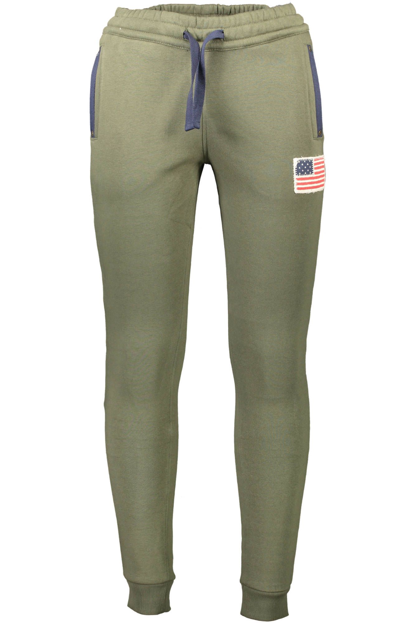 

Зеленые хлопковые мужские брюки U.S. Polo Assn.