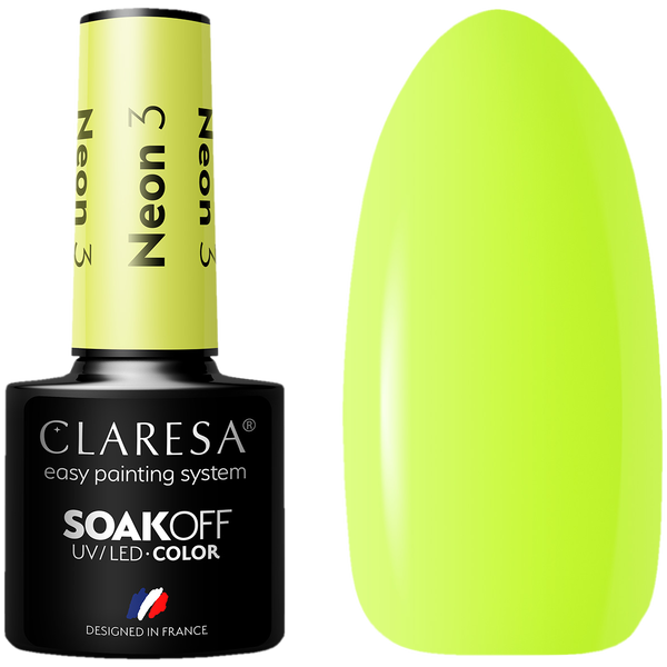 

Гибридный лак для ногтей 3,5 г Claresa Neon, цвет 3