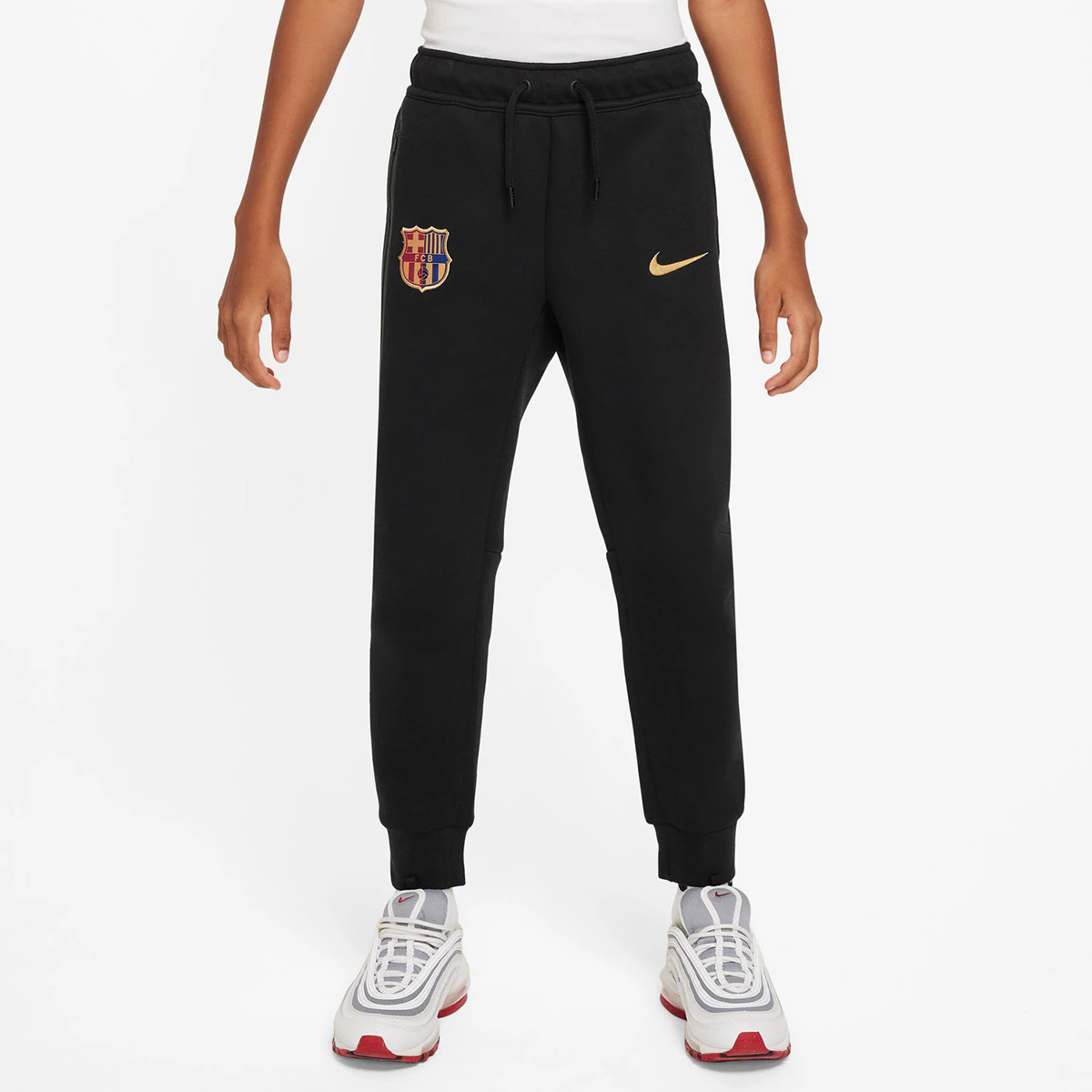 

Детские брюки FC Barcelona 2024-2025 Tech Fleece Nike, черный