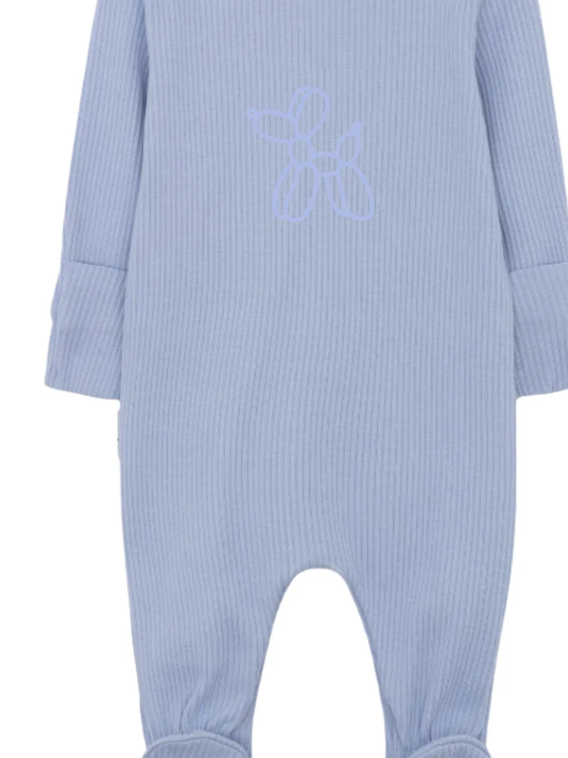 Комбинезон рифленый Personalised Ribbed Sleepsuit Ruff Cubs Kidswear, синий — фото 4