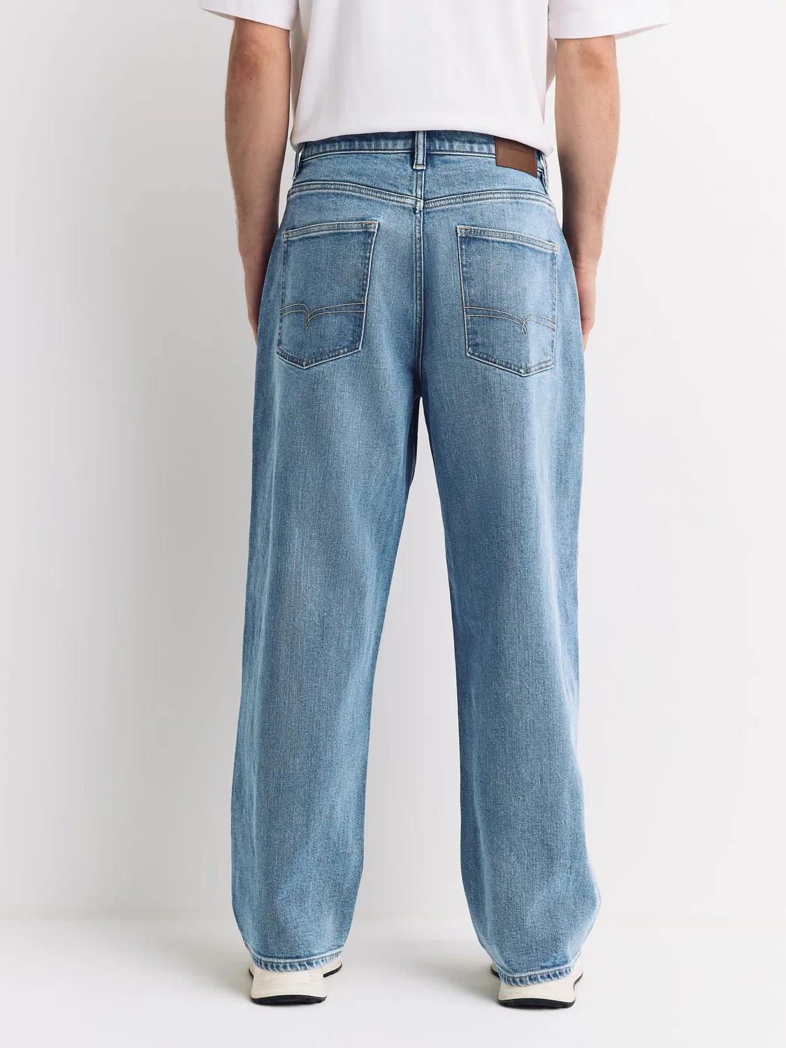 Джинсы Baggy Fit Light Blue Denim Next, Light Blue Denim — фото 4