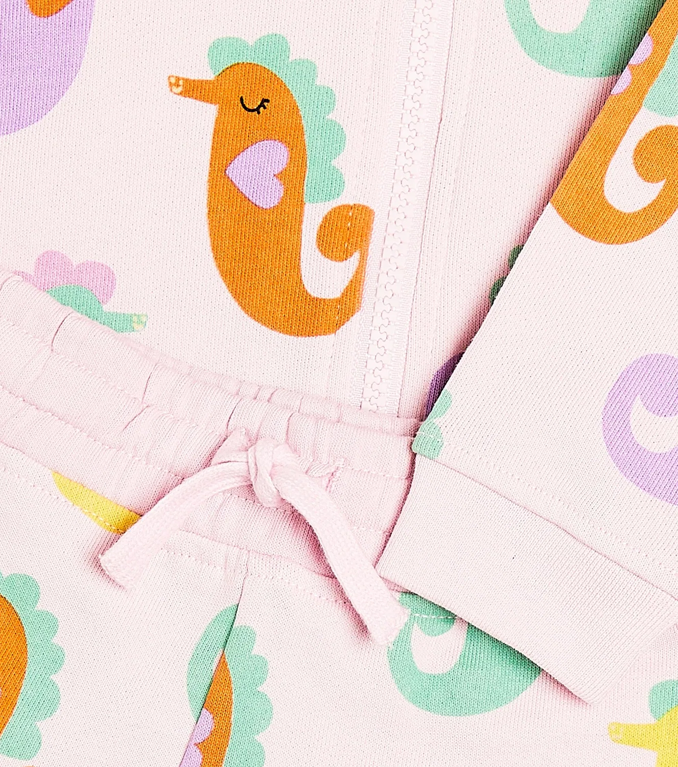 Комплект из худи и шорт хлопковый Stella Mccartney Kids, розовый — фото 3