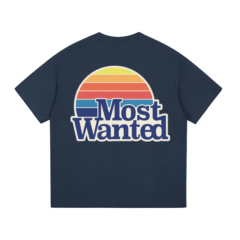 Детская футболка с круглым вырезом Unisex MostwantedLab, Navy Blue