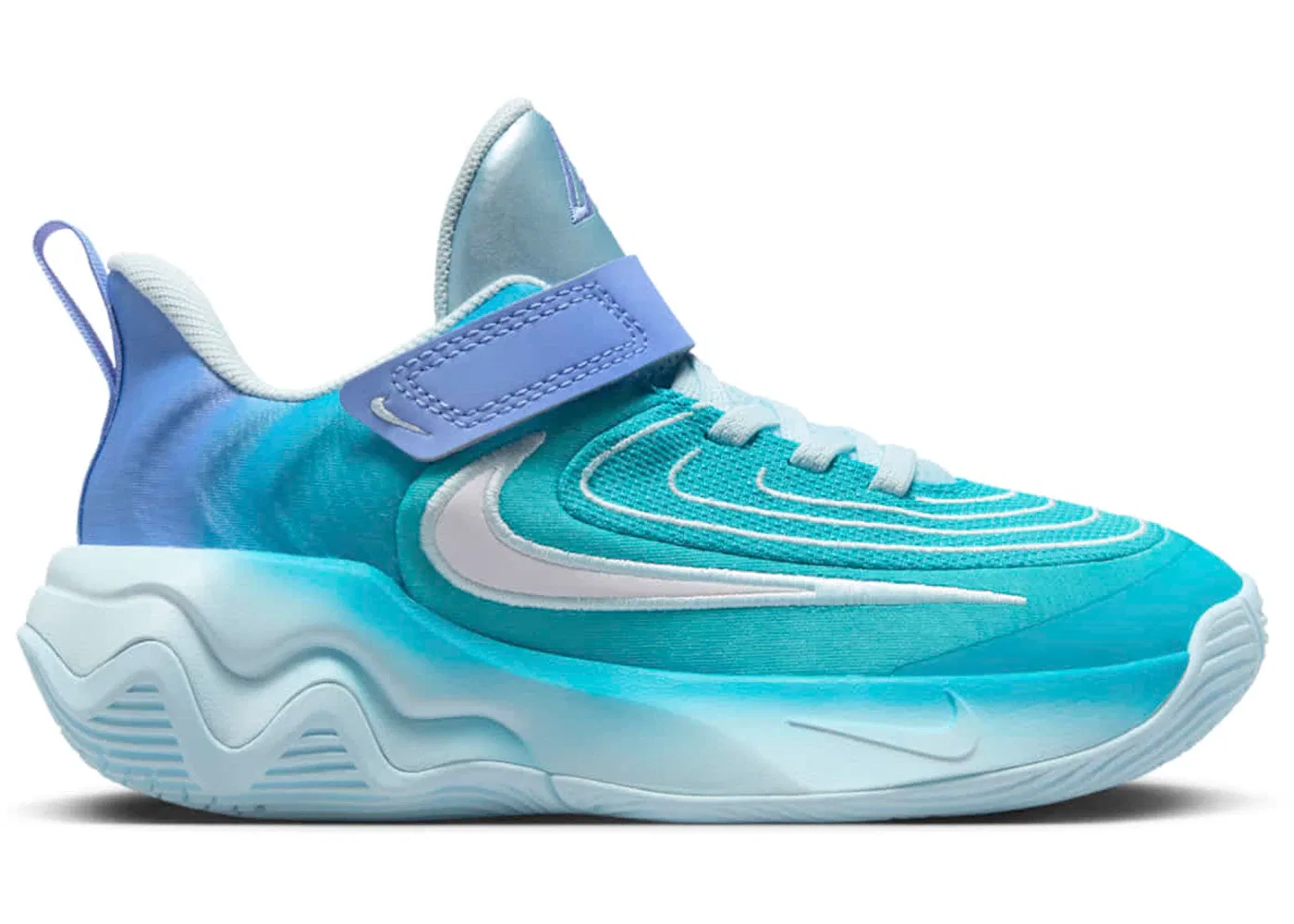 Детские кроссовки для мальчиков с верхом из сетки Nike Giannis Immortality 4, Dusty Cactus/Royal Pulse/Green Frost/White