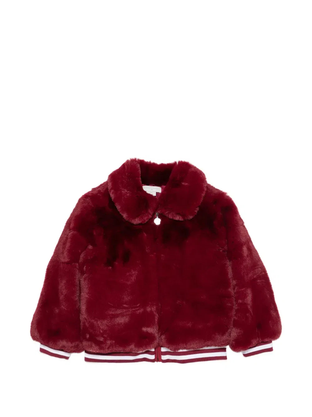Куртка из искусственного меха Stella McCartney Kids, красный