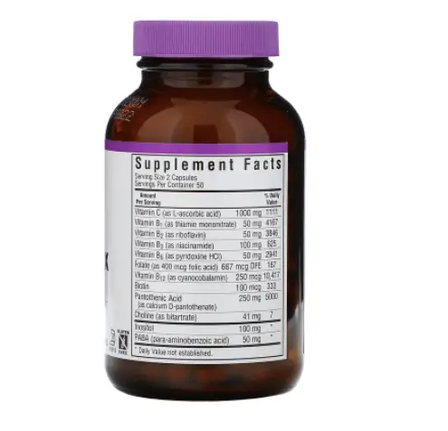 

Стресс B комплекс 100 капсул Bluebonnet Nutrition