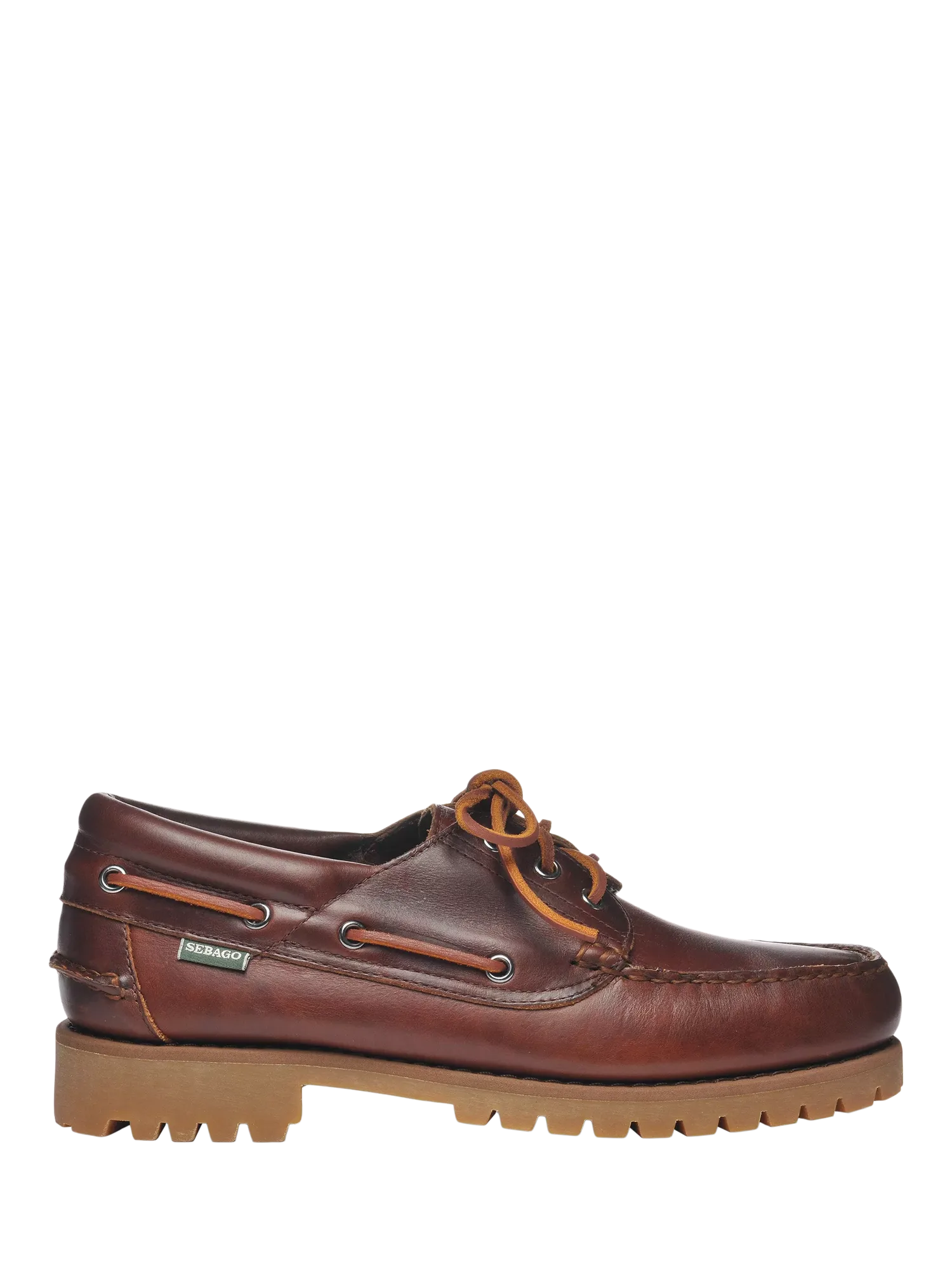 Кожаные лодочные туфли Acadia, коричневые Sebago