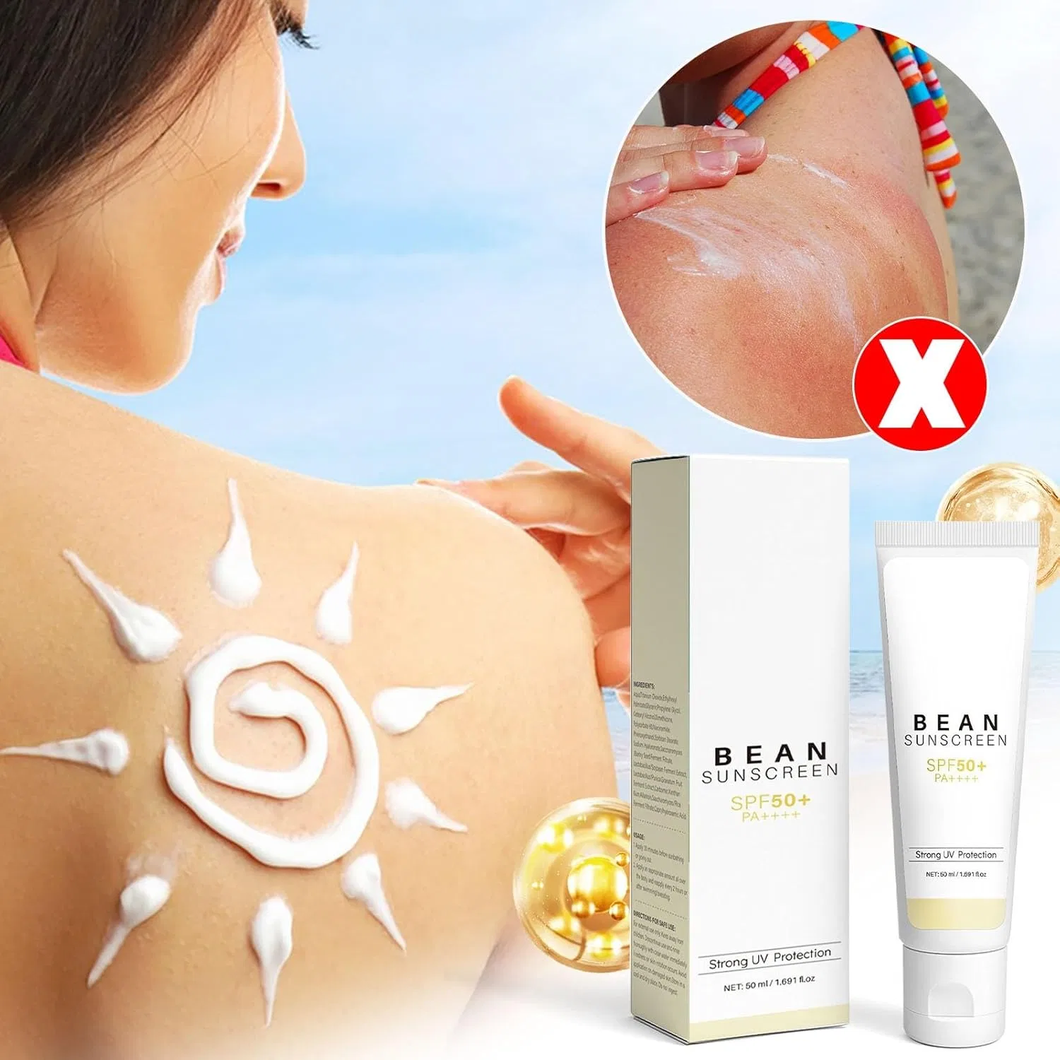 Солнцезащитный крем для лица с SPF 50 Airy Texture от Mixsoon Generisch — фото 4