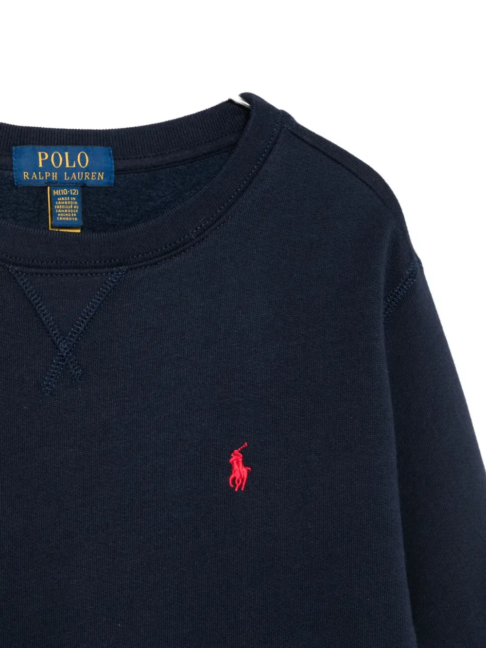 Свитшот с вышитым логотипом Polo Ralph Lauren Kids, синий — фото 3