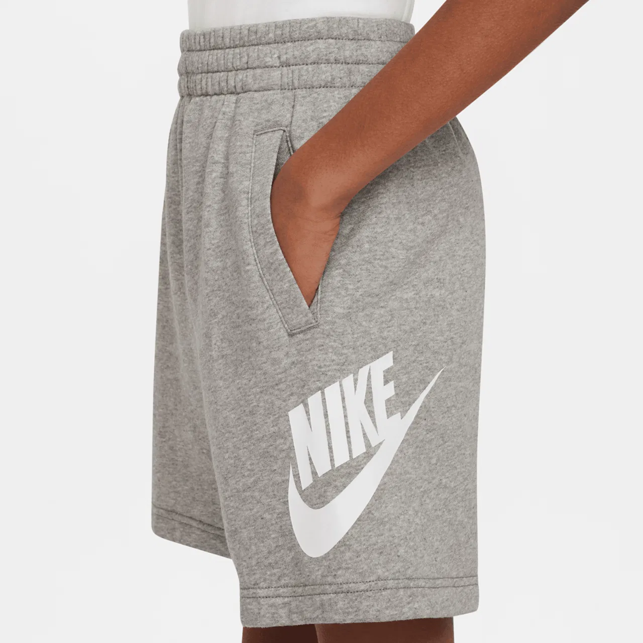 Детские шорты для мальчиков хлопковые Nike, Grey/White — фото 3