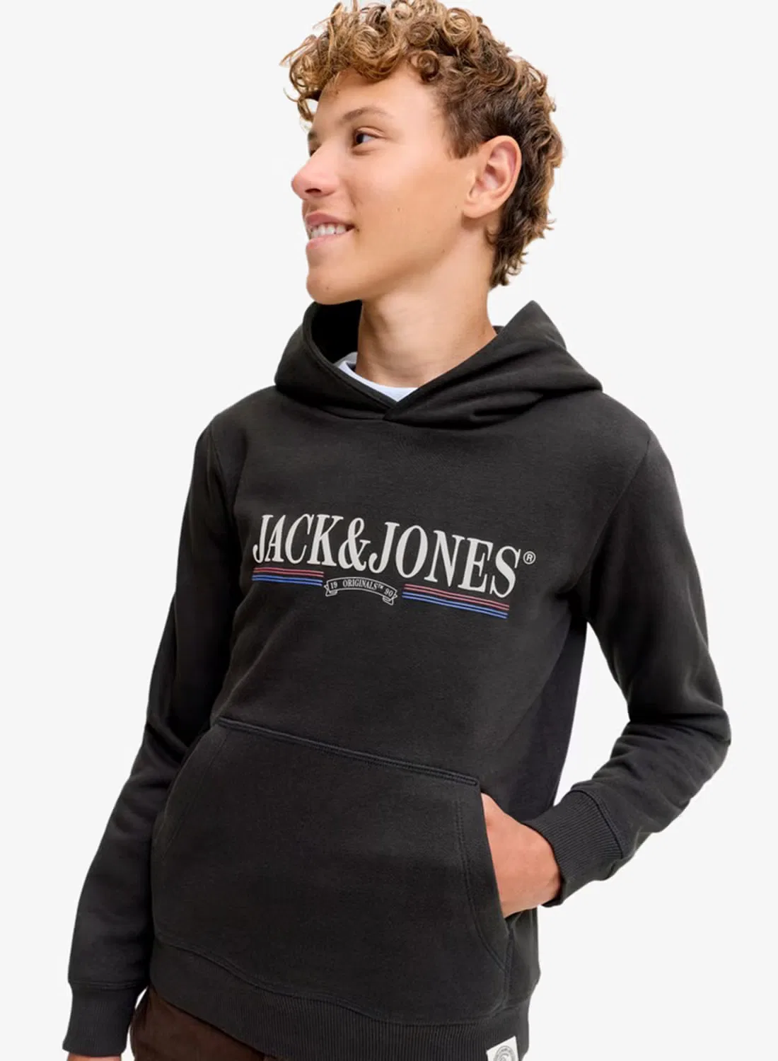 Свитшот с принтом Youth graphic box Jack & Jones Junior, черный — фото 3