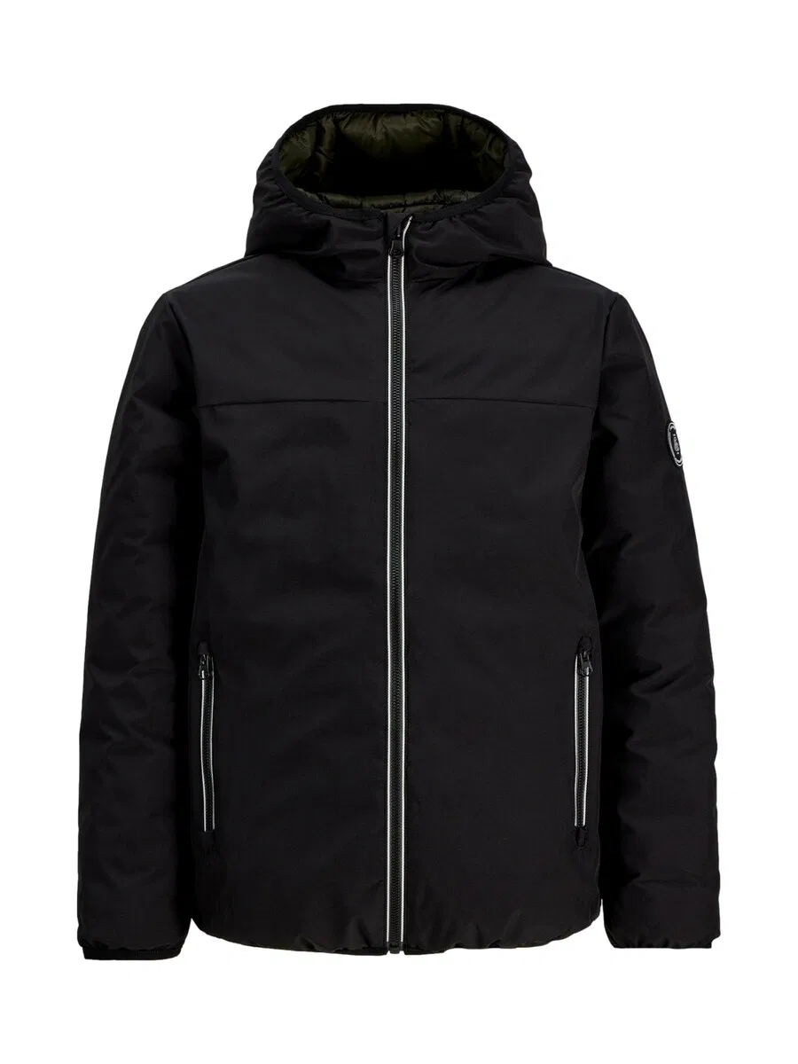 Детская межсезонная куртка Jack & Jones Junior 'JJEBrooklyn' черного цвета
