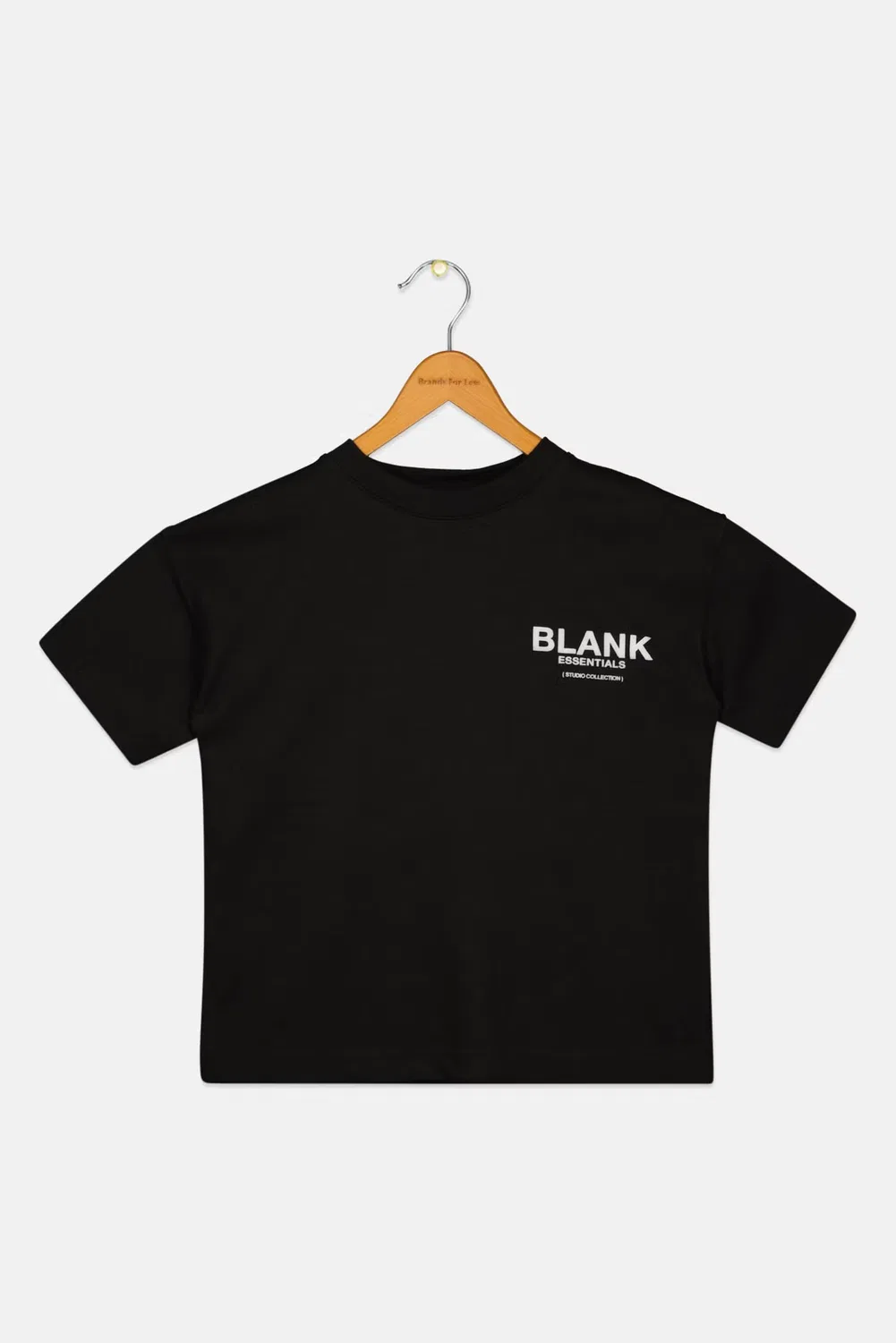 Футболка с коротким рукавом с логотипом бренда Blank Essentials, черный — фото 2