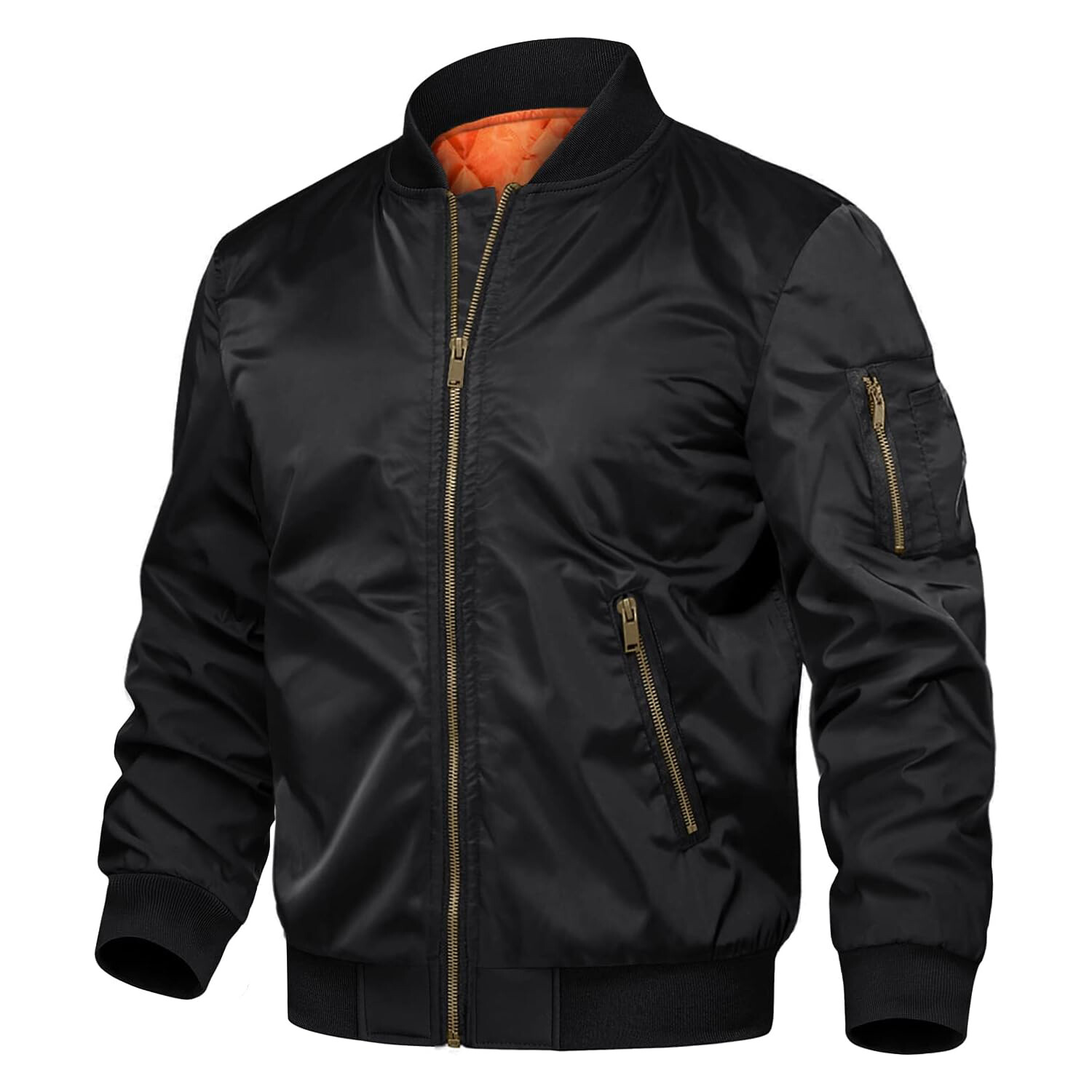 

Куртка-бомбер Tacvasen Full Zip Winter Warm Padded, черный
