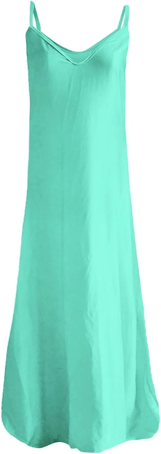 Женское летнее платье с цветочным принтом на бретелях, Mint Green — фото 3