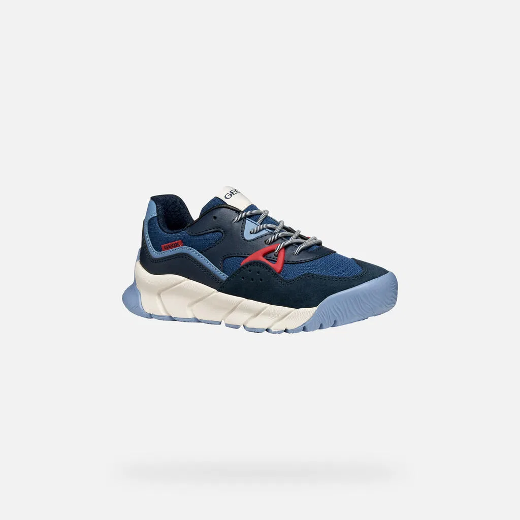 Детские кроссовки с текстурой Geox J Flexyper Pro Boy, Blau — фото 3
