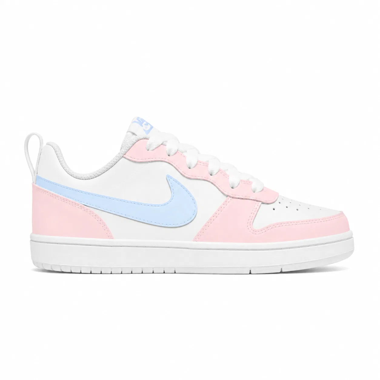 Детские кроссовки для скейтбординга с принтом Court Borough, Nike, Pink Blue — фото 3