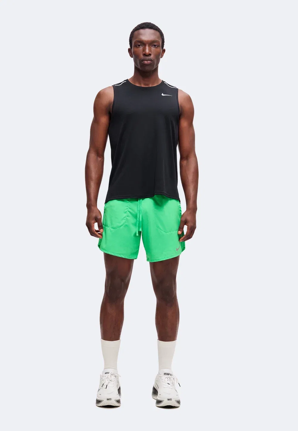 Stride - шорты 2-в-1 Nike Performance, Green Spark — фото 2