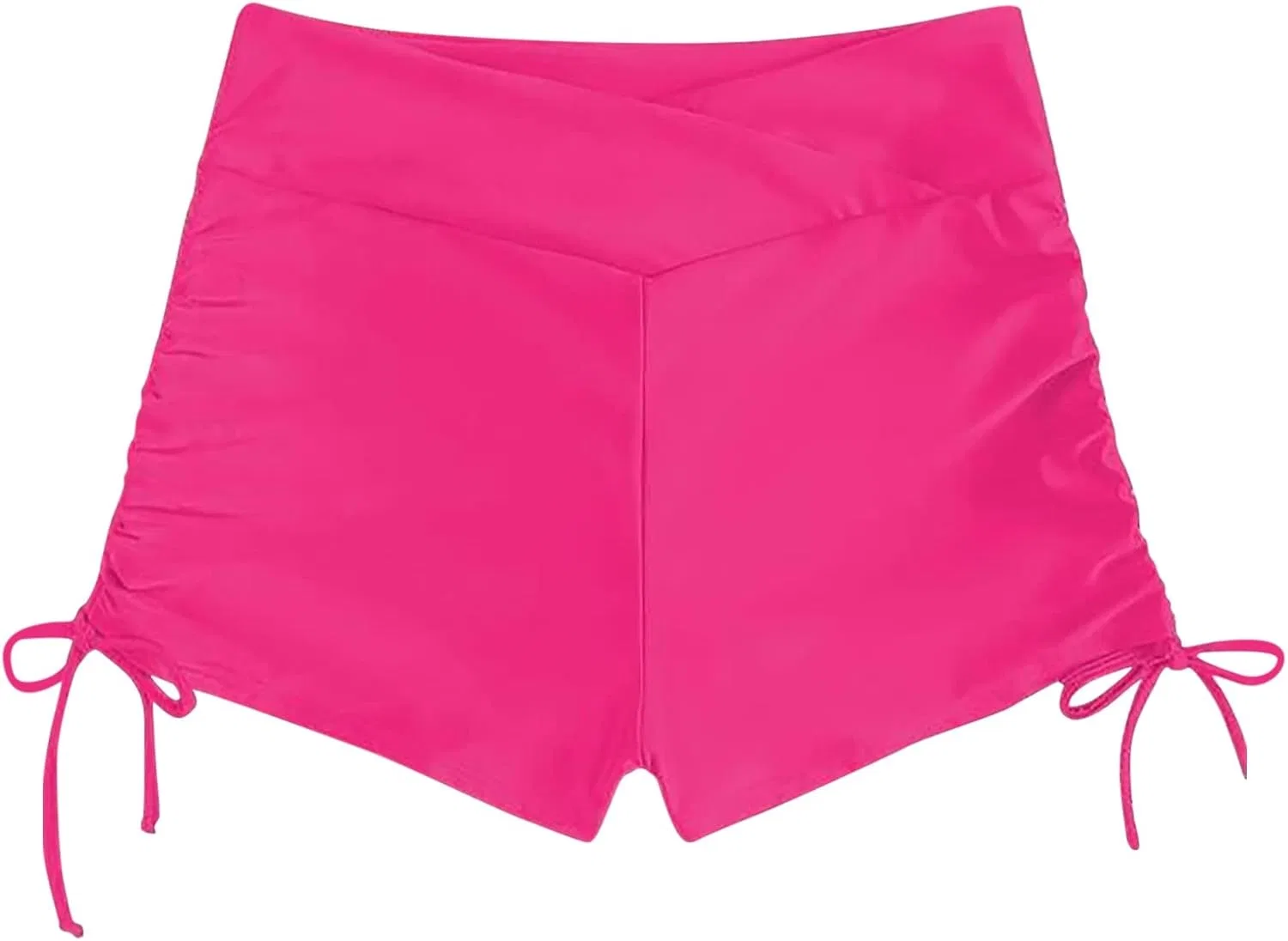 Женские бикини-шорты с высокой талией Generic, Hot Pink — фото 4