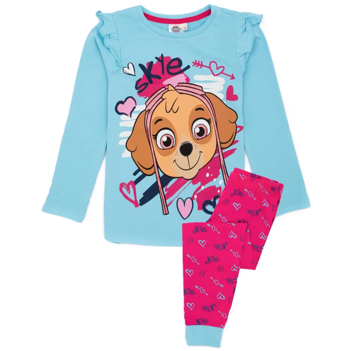 Детская пижама для девочек с длинным рукавом и длинными штанинами Paw Patrol, Blue — фото 2