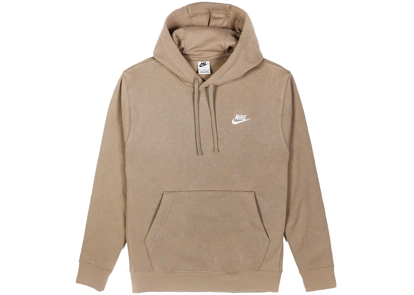 Мужская худи с длинным рукавом Nike Sportswear Club Fleece Pullover Hoodie, Brown/White