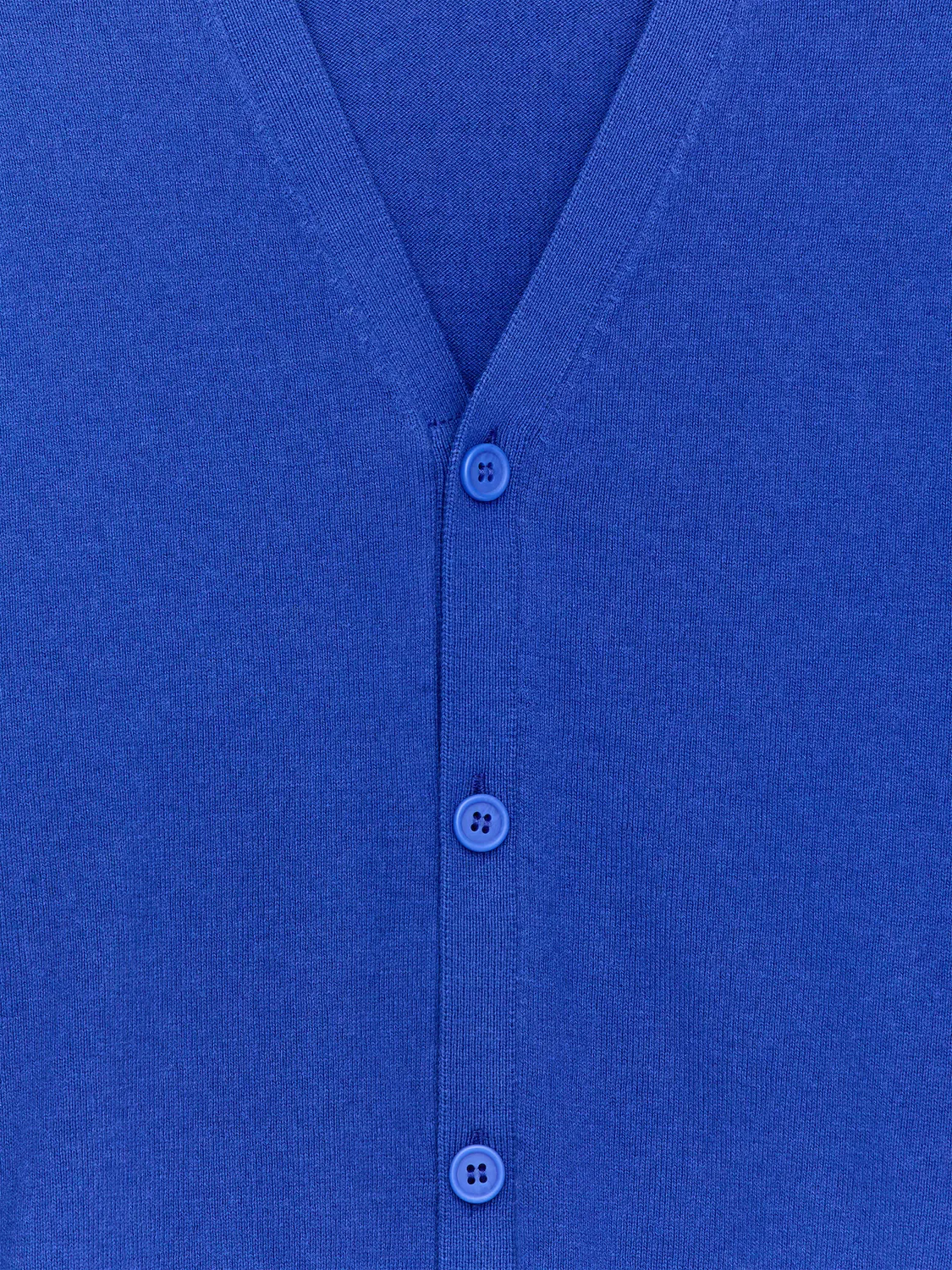 Кардиган из хлопка и шерсти Arket, Knallblau — фото 3
