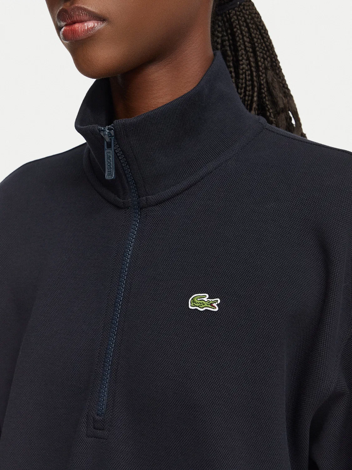Женская толстовка стандартного кроя Lacoste, темно-синий — фото 4