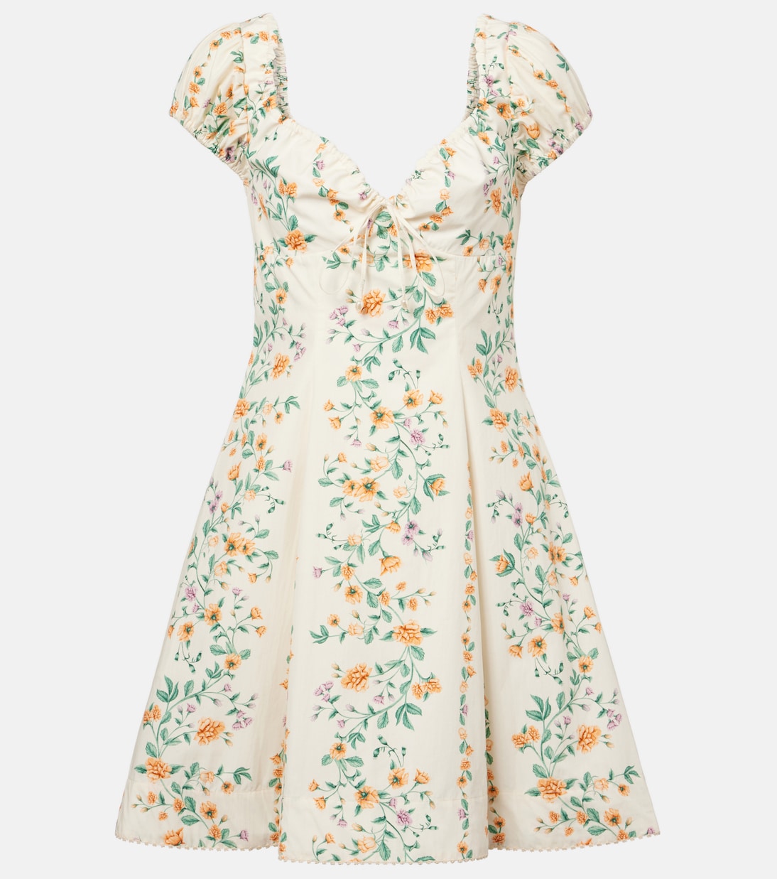 

Мини-платье Mati из хлопкового поплина с цветочным принтом Agua by Agua Bendita, Chinesis