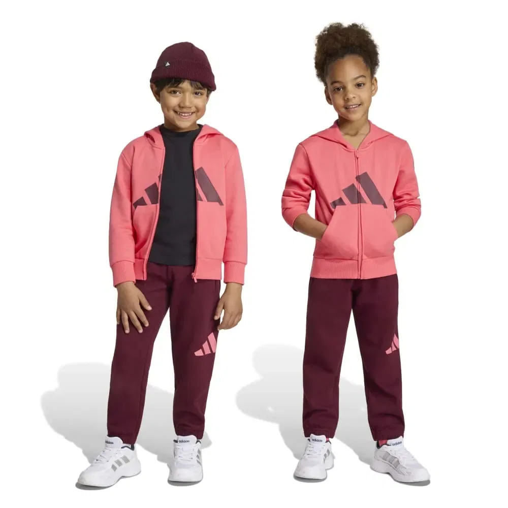 Детский спортивный костюм с капюшоном Adidas Essentials, Pink — фото 4