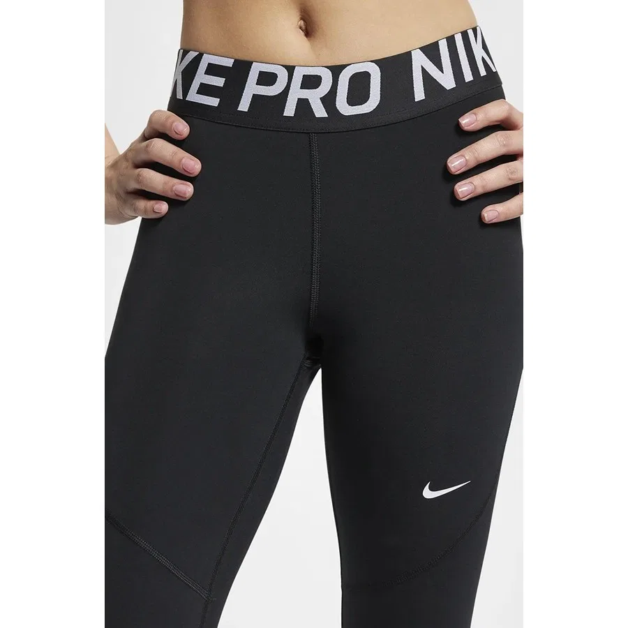 Леггинсы с высокой посадкой с сетчатыми вставками Nike Pro, Черный